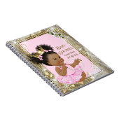 Princess Baby Shower Gift Log and Guest Book Notizblock (Rechte Seite)