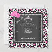 Princess Baby Shower Girl Cowgirl Ethnic Einladung (Rückseite)