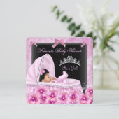 Princess Baby Shower Girl Einladung (Stehend Vorderseite)