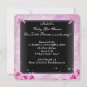 Princess Baby Shower Girl Einladung (Rückseite)