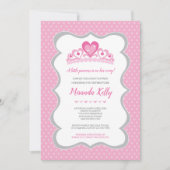 Princess Baby Shower Invitation, Girl Baby Dusche Einladung (Vorderseite)