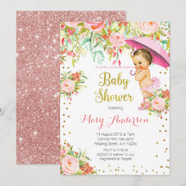 Princess Baby Shower Invite Girl Einladung