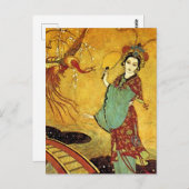 "Princess Badoura" von Edmund Dulac Postkarte (Vorne/Hinten)