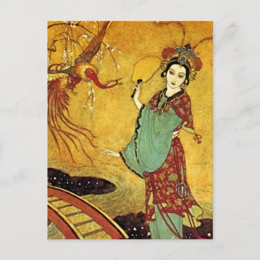 "Princess Badoura" von Edmund Dulac Postkarte (Vorderseite)
