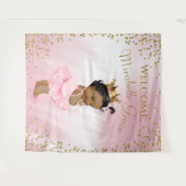 Princess Ballerina Babydusche Backbanner Wandteppich (Vorderseite (Horizontal))