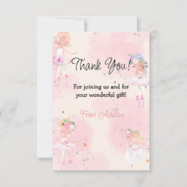 Princess Ballerina Birthday Dankeskarte