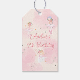 Princess Ballerina Birthday Gift Tags Geschenkanhänger