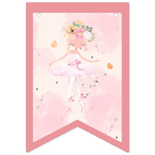 Princess Ballerina Birthday Party Banner (Erste Fahne)