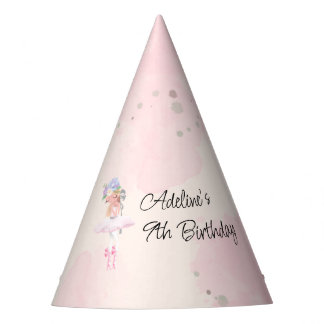 Princess Ballerina Birthday Party Hat Partyhütchen