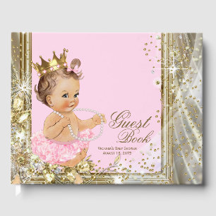 Princess Ballerina Girl Babydusche Gästebuch