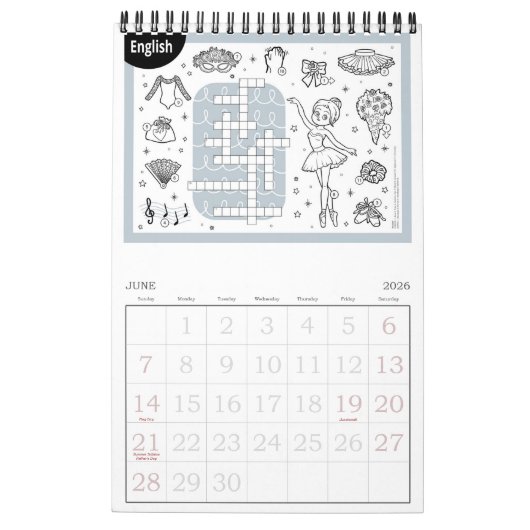 Princess Ballerina Kalender (Jun 2026)