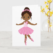 Princess Ballerina Karte (Gelbe Blume)