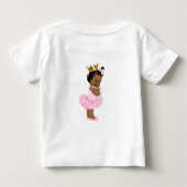 Princess Ballerina Tutu Pearls Ethnic Baby Girl Baby T-shirt (Rückseite)