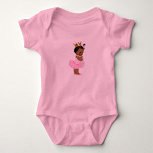 Princess Ballerina Tutu Pearls Ethnic Baby Girl Strampler