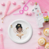 Princess Ballerina w/Tiara Birthday Pappteller (Party)