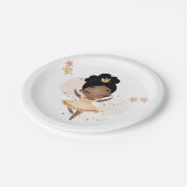 Princess Ballerina w/Tiara Birthday Pappteller (Schrägansicht)