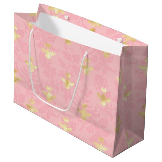 Princess Bee Serie Design #4  Große Geschenktüte (Vorderseite Schrägansicht)