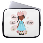 Princess Big Sister African American Laptopschutzhülle (Vorderseite)