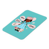 Princess Big Sister African American Magnet (Linke Seite)