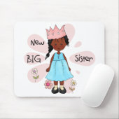 Princess Big Sister African American Mousepad (Mit Mouse)