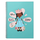 Princess Big Sister African American Notizblock (Vorderseite)