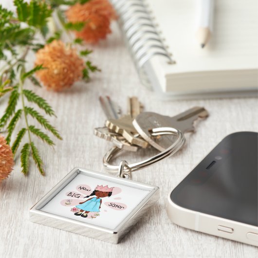 Princess Big Sister African American Schlüsselanhänger (Seite)