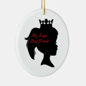 Princess Big Sister Best Friend Keramikornament (Rechts)