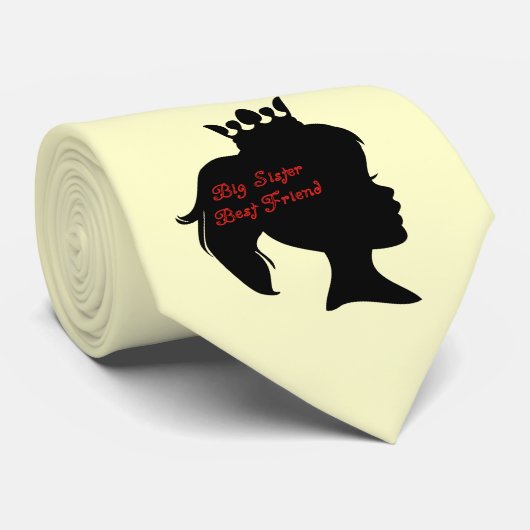 Princess Big Sister Best Friend Krawatte (Gerollt)