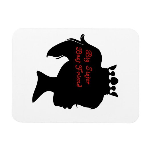 Princess Big Sister Best Friend Magnet (Horizontal)