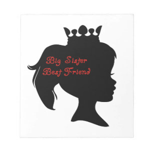 Princess Big Sister Best Friend Notizblock