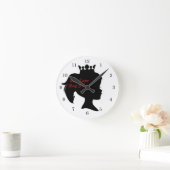 Princess Big Sister Best Friend Runde Wanduhr (Zuhause)