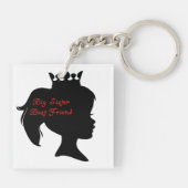 Princess Big Sister Best Friend Schlüsselanhänger (Rückseite)