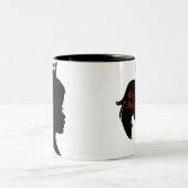 Princess Big Sister Best Friend Zweifarbige Tasse (Mittel)