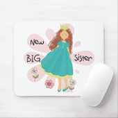 Princess Big Sister Brown Hair Mousepad (Mit Mouse)