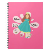 Princess Big Sister Brown Hair Notizblock (Vorderseite)