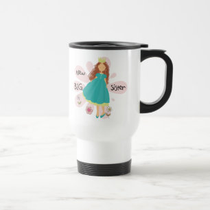 Princess Big Sister Brown Hair Reisebecher