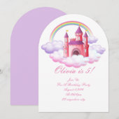 PRINCESS BIRTHDAD-EINLADUNG EINLADUNG (Vorne/Hinten)