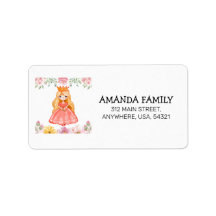 Princess Birthday 3d Girl Einladungsanschrift