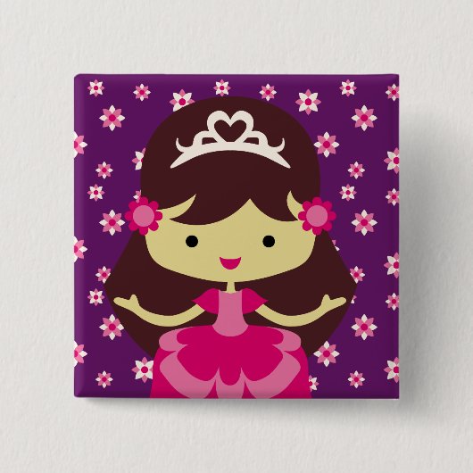 Princess Birthday Button (Vorderseite)