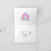 Princess Birthday Dankeskarte (Innenseite)