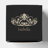 Princess Birthday Design - Gold Tiara Crown Geschenkschachtel (Oben)