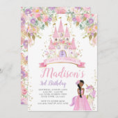 Princess Birthday Einladung (Vorne/Hinten)