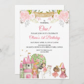 Princess Birthday Einladung (Vorne/Hinten)