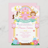 Princess Birthday Einladung (Vorne/Hinten)