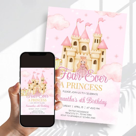Princess Birthday Einladung