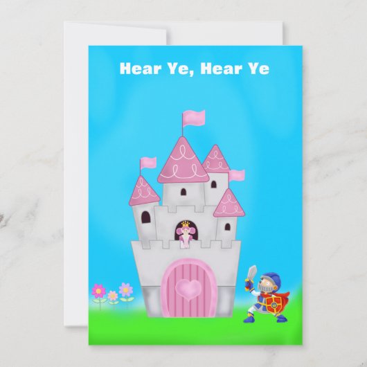 Princess Birthday Einladung (Vorderseite)