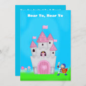 Princess Birthday Einladung (Vorne/Hinten)