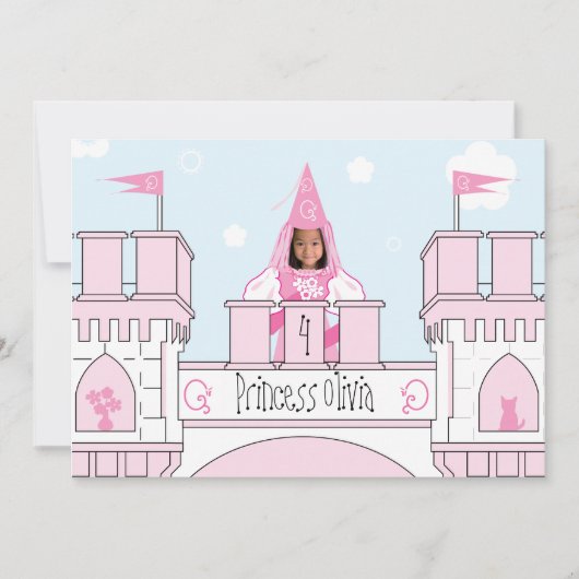 Princess Birthday Einladung (Vorderseite)