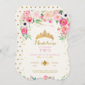 Princess Birthday Einladung (Vorne/Hinten)