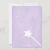 Princess Birthday Einladung Lila Märchenstaub (Rückseite)